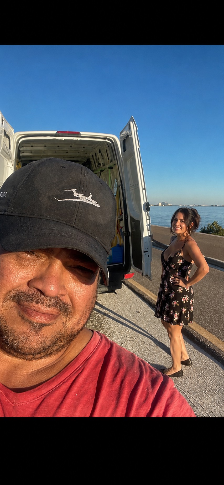 Oliver Maldonado and Sofia Gianni at Crash Boat in Puerto Rico.