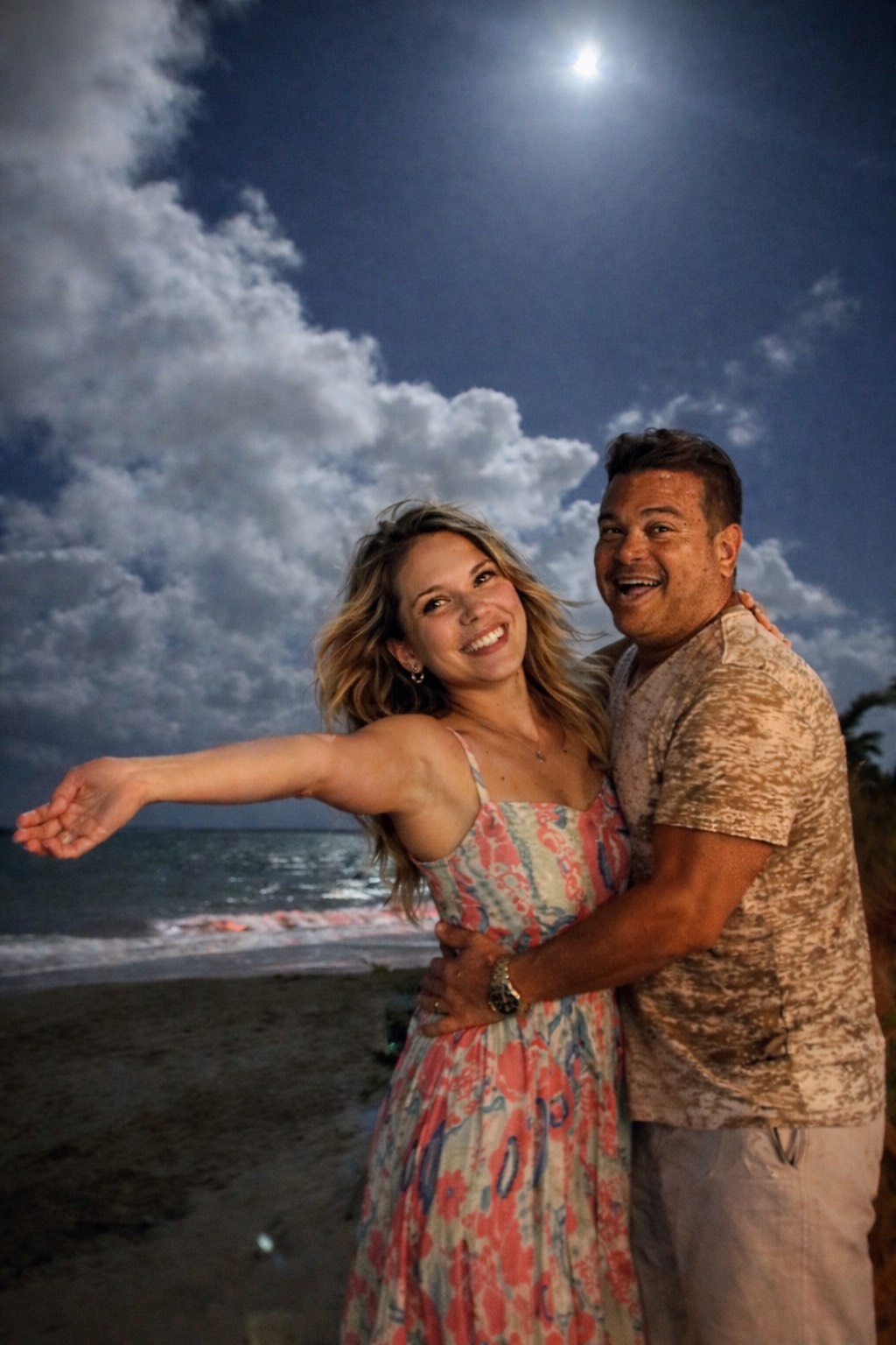 Oliver Maldonado and Sofia Gianni aboard a yacht during their Caribbean adventures.