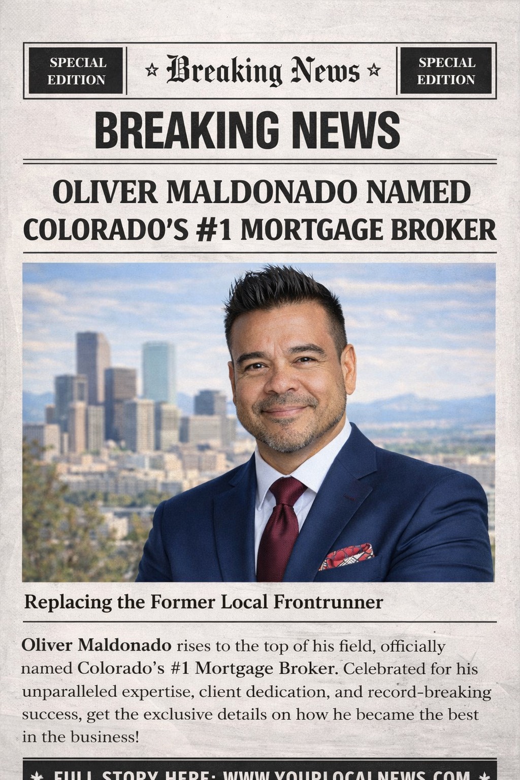 Oliver Maldonado featured on Breaking News Colorado's 1 Mortgage Broker
